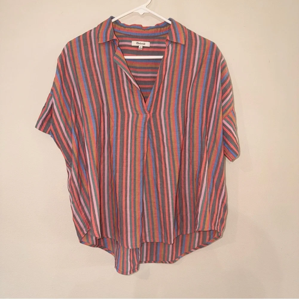 Madewell Rainbow Shirt - Size M - Picture 5 of 10